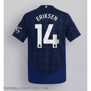 Manchester United Christian Eriksen #14 Replik Auswärtstrikot 2024-25 Kurzarm